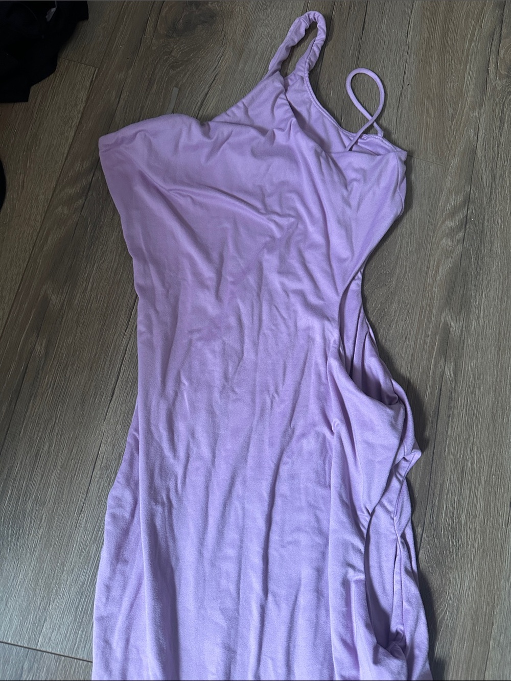 Lilac One-Shoulder Dress